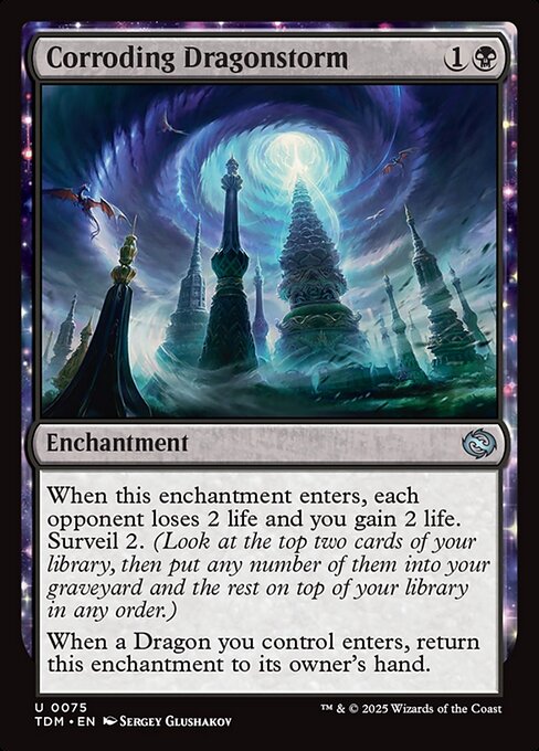 Corroding Dragonstorm (TDM 75) [Tarkir: Dragonstorm]