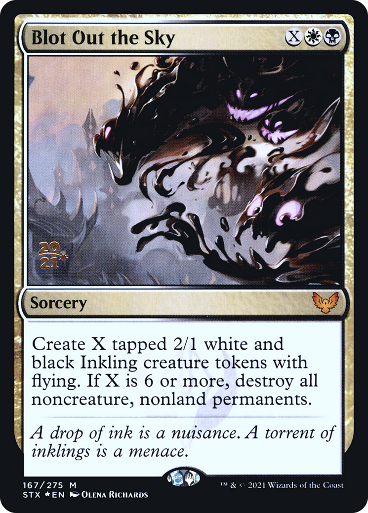 Blot Out the Sky [Strixhaven: School of Mages Prerelease Promos]