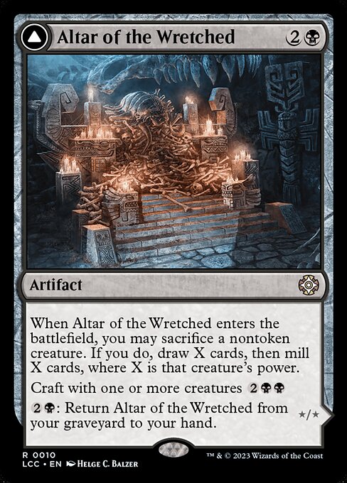Altar of the Wretched // Wretched Bonemass (LCC 10) [The Lost Caverns of Ixalan Commander]