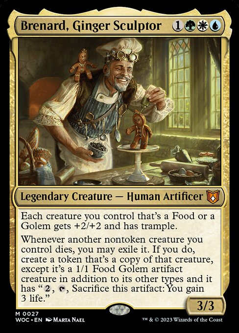 Brenard, Ginger Sculptor (WOC 27) [Wilds of Eldraine Commander]