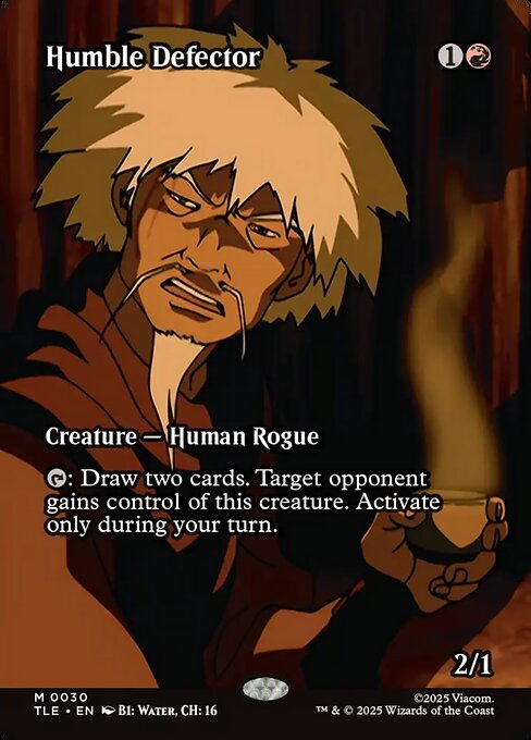 Humble Defector (Borderless · Full Art) (TLE 30) [Avatar: The Last Airbender Eternal]