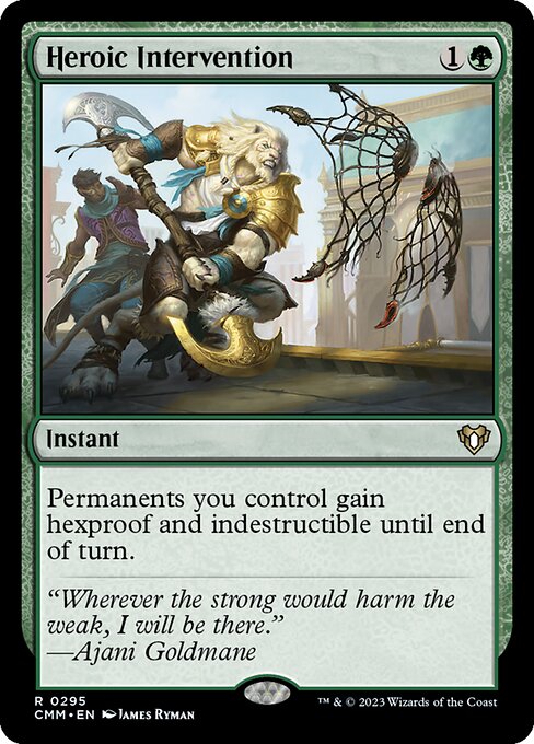 Heroic Intervention (CMM 295) [Commander Masters]