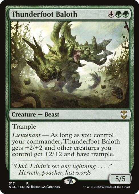Thunderfoot Baloth (NCC 317) [New Capenna Commander]