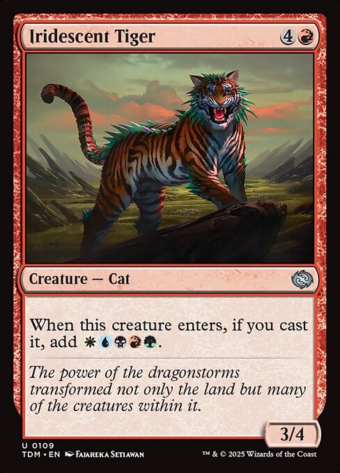 Iridescent Tiger (TDM 109) [Tarkir: Dragonstorm]