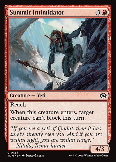 Summit Intimidator (TDM 125) [Tarkir: Dragonstorm]