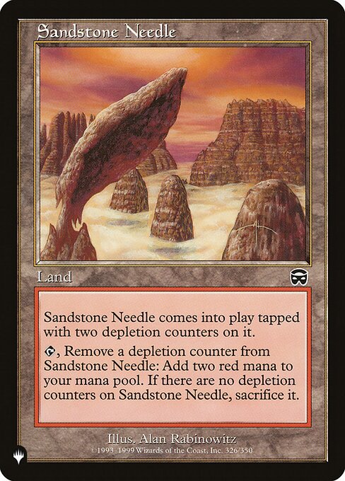 Sandstone Needle (Retro Frame) (PLST MMQ-326) [The List]