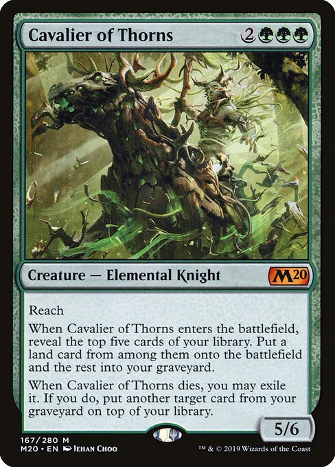 Cavalier of Thorns (M20 167) [Core Set 2020]