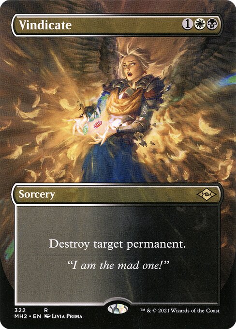 Vindicate (Borderless) (MH2 322) [Modern Horizons 2]