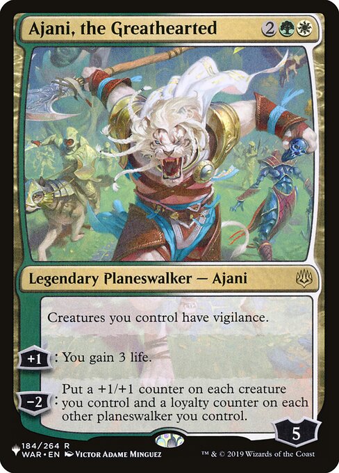Ajani, the Greathearted (PLST WAR-184) [The List]