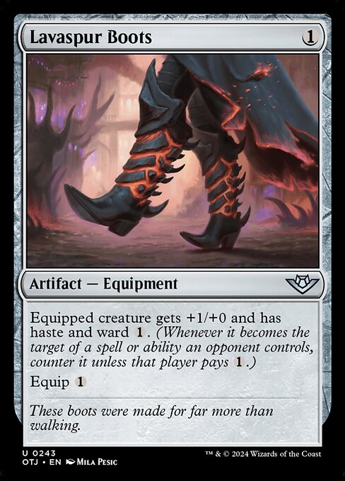 Lavaspur Boots (OTJ 243) [Outlaws of Thunder Junction]