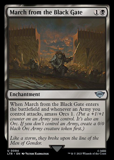 March from the Black Gate (LTR 94) [The Lord of the Rings: Tales of Middle-earth]