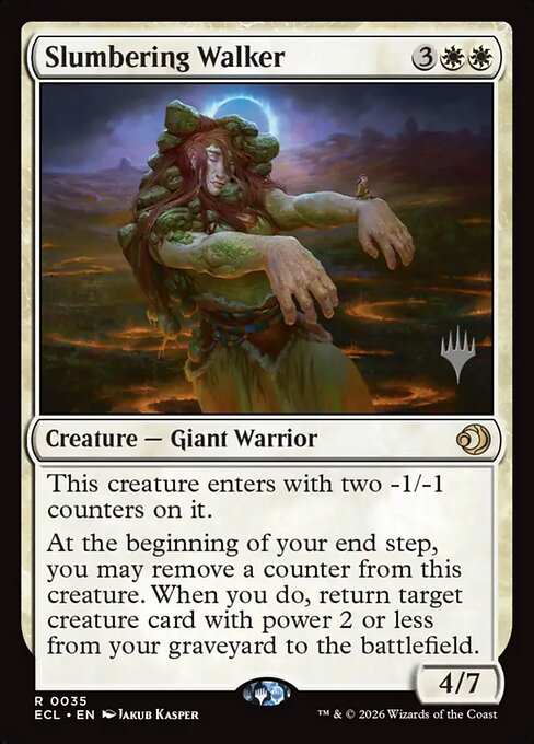 Slumbering Walker (PECL 35p) [Lorwyn Eclipsed Promos]