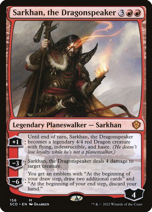 Sarkhan, the Dragonspeaker (SCD 156) [Starter Commander Decks]