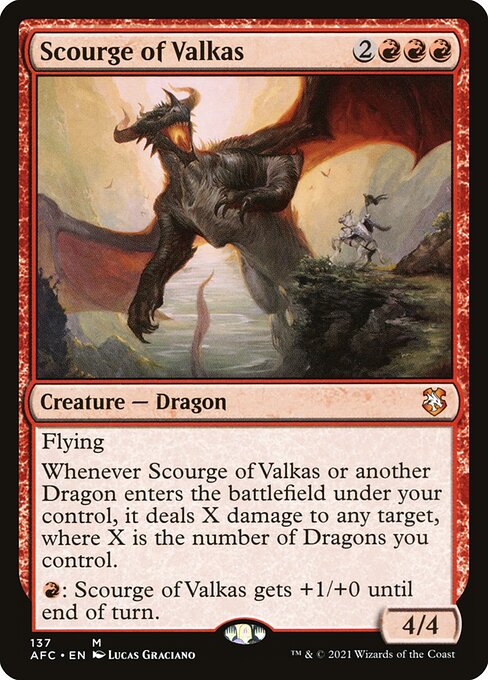 Scourge of Valkas (AFC 137) [Forgotten Realms Commander]