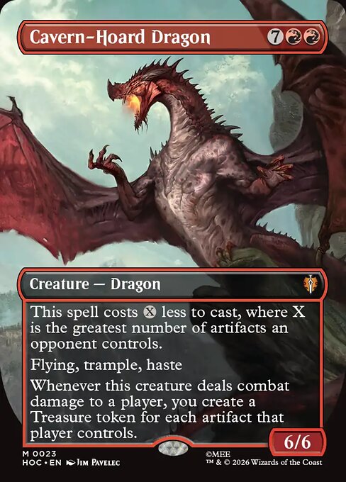 Cavern-Hoard Dragon (Borderless) (HOC 23) [The Hobbit Eternal]