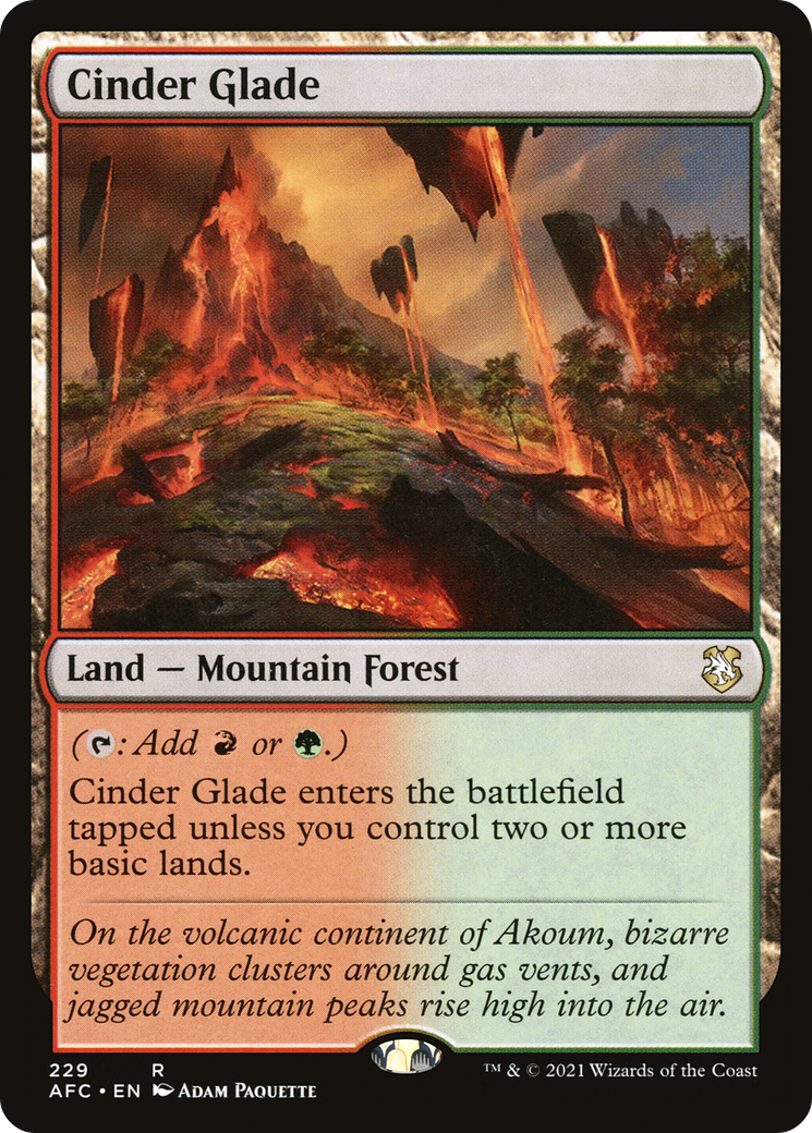 Cinder Glade [Dungeons & Dragons: Adventures in the Forgotten Realms Commander]