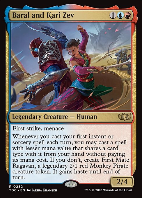 Baral and Kari Zev (TDC 282) [Tarkir: Dragonstorm Commander]