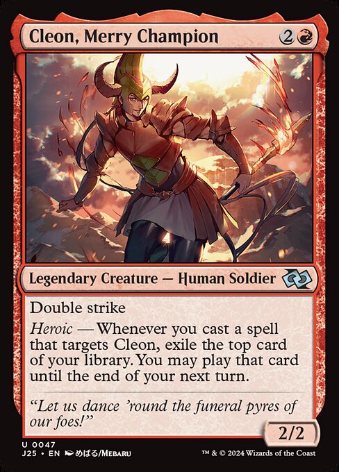 Cleon, Merry Champion (J25 47) [Foundations Jumpstart]