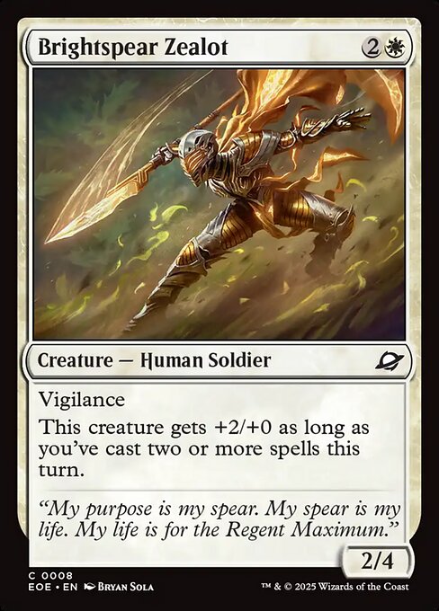 Brightspear Zealot (EOE 8) [Edge of Eternities]