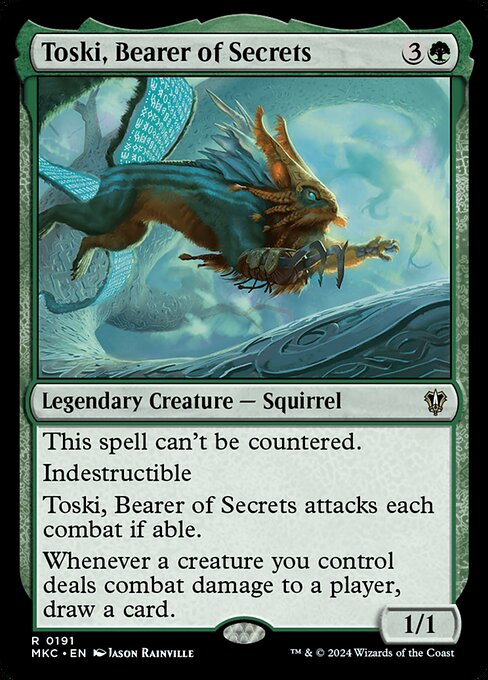 Toski, Bearer of Secrets (MKC 191) [Murders at Karlov Manor Commander]