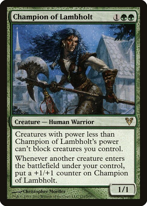Champion of Lambholt (AVR 171) [Avacyn Restored]