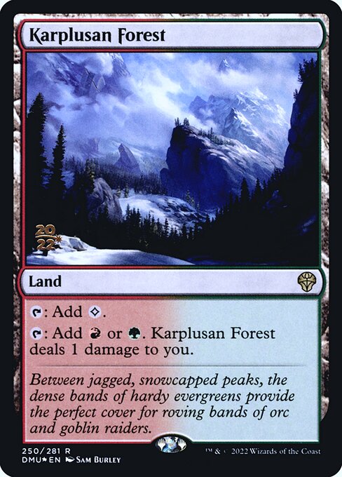 Karplusan Forest (PDMU 250s) [Dominaria United Promos]