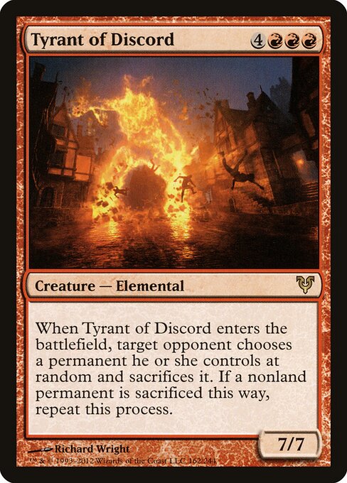 Tyrant of Discord (AVR 162) [Avacyn Restored]