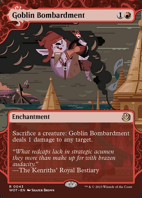 Goblin Bombardment (WOT 43) [Wilds of Eldraine: Enchanting Tales]
