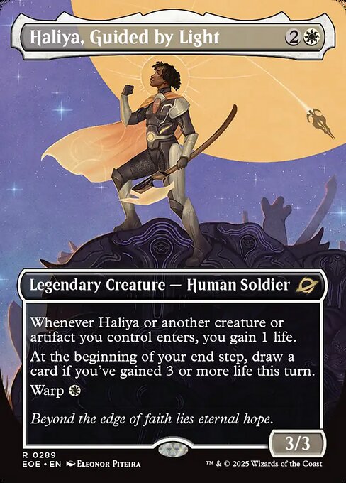 Haliya, Guided by Light (Borderless · Full Art) (EOE 289) [Edge of Eternities]