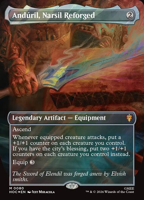 Andúril, Narsil Reforged (Borderless) (HOC 80) [The Hobbit Eternal]