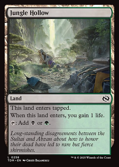 Jungle Hollow (TDM 258) [Tarkir: Dragonstorm]