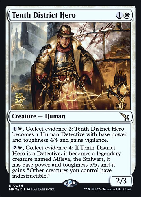Tenth District Hero (PMKM 34s) [Murders at Karlov Manor Promos]