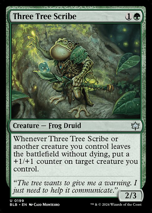 Three Tree Scribe (BLB 199) [Bloomburrow]