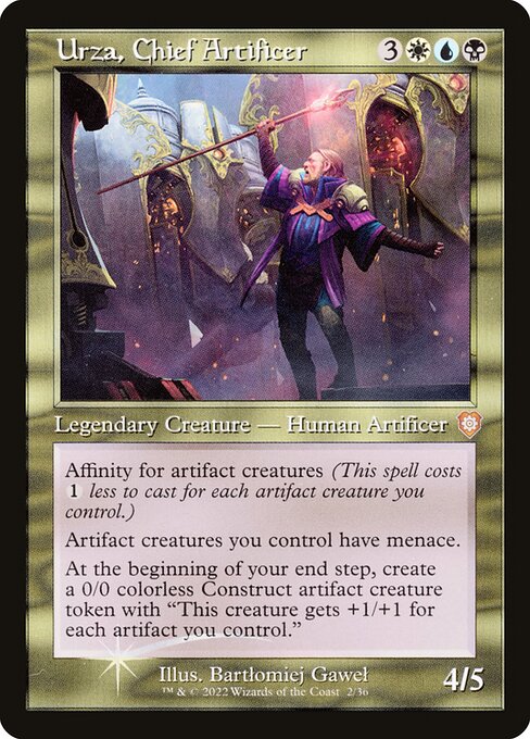 Urza, Chief Artificer (Retro Frame) (BRC 2) [The Brothers' War Commander]