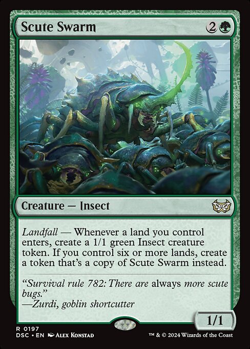 Scute Swarm (DSC 197) [Duskmourn: House of Horror Commander]