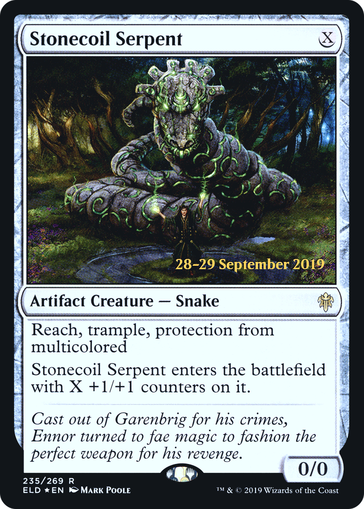 Stonecoil Serpent [Throne of Eldraine Prerelease Promos]