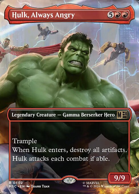 Hulk, Always Angry (MSC 502) [Marvel Super Heroes Commander]