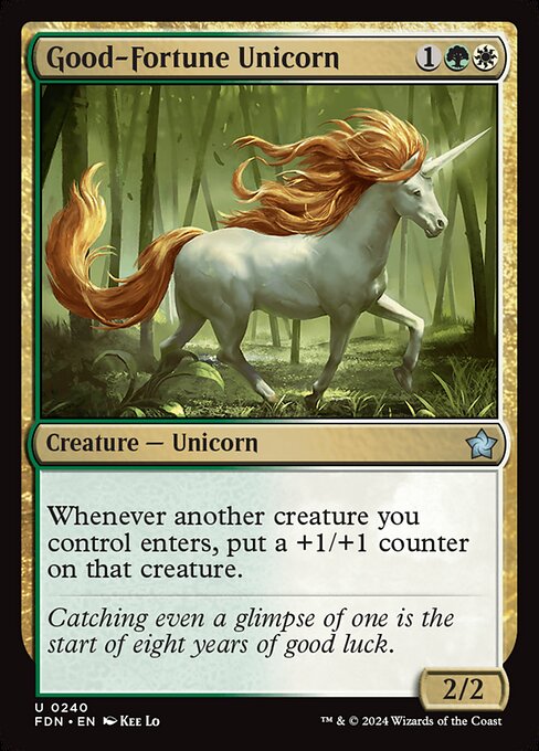 Good-Fortune Unicorn (FDN 240) [Foundations]