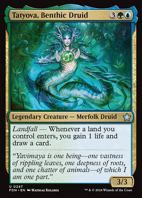 Tatyova, Benthic Druid (FDN 247) [Foundations]
