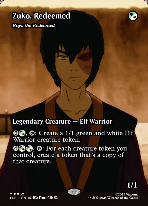 Zuko, Redeemed - Rhys the Redeemed (Borderless · Full Art) (TLE 52) [Avatar: The Last Airbender Eternal]