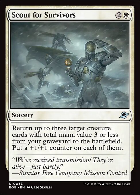 Scout for Survivors (EOE 33) [Edge of Eternities]