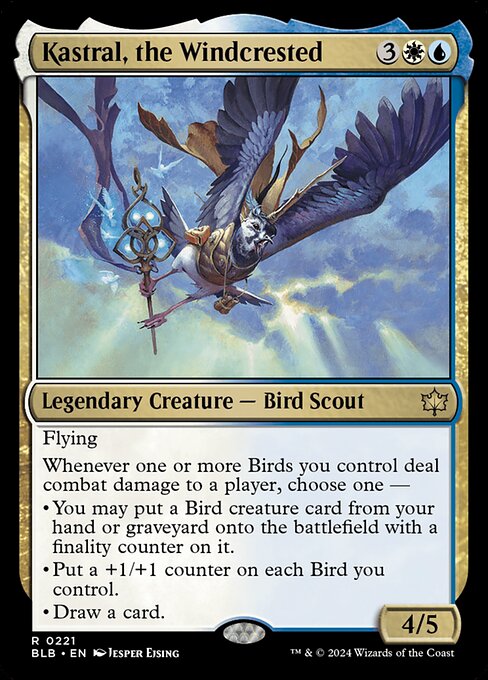 Kastral, the Windcrested (BLB 221) [Bloomburrow]