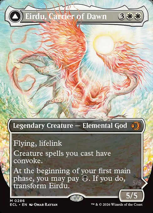 Eirdu, Carrier of Dawn // Isilu, Carrier of Twilight (ECL 286) [Lorwyn Eclipsed]