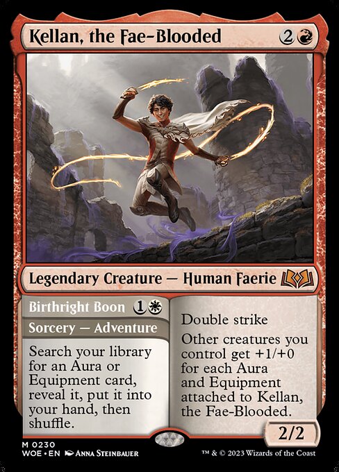 Kellan, the Fae-Blooded // Birthright Boon (WOE 230) [Wilds of Eldraine]