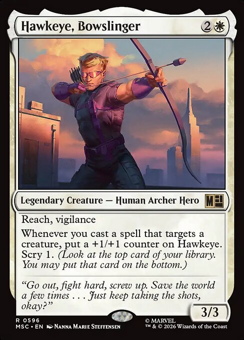 Hawkeye, Bowslinger (MSC 596) [Marvel Super Heroes Commander]