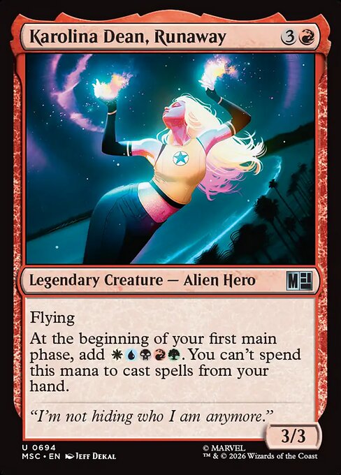 Karolina Dean, Runaway (MSC 694) [Marvel Super Heroes Commander]