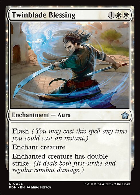Twinblade Blessing (FDN 26) [Foundations]