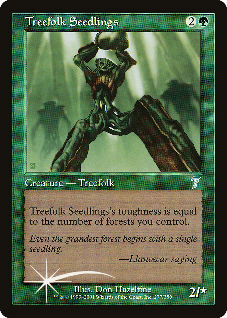 Treefolk Seedlings [Seventh Edition]