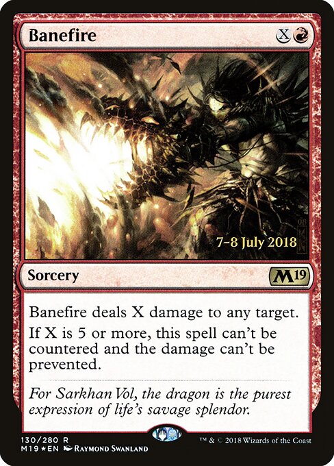 Banefire (PM19 130s) [Core Set 2019 Promos]