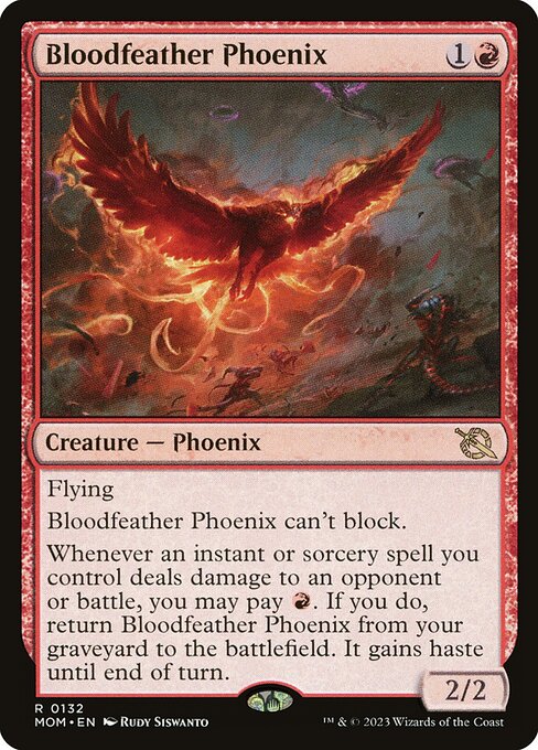 Bloodfeather Phoenix (MOM 132) [March of the Machine]